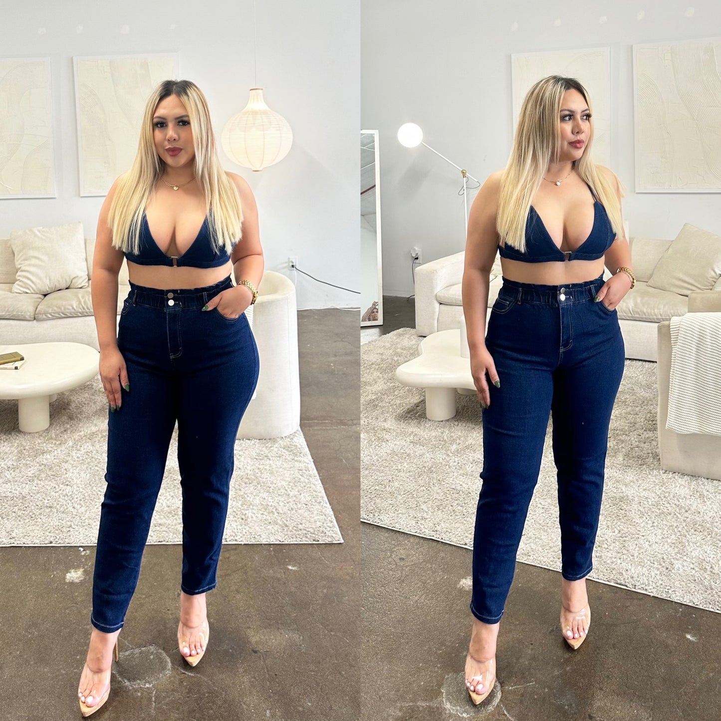 Adele Pant Denim Set