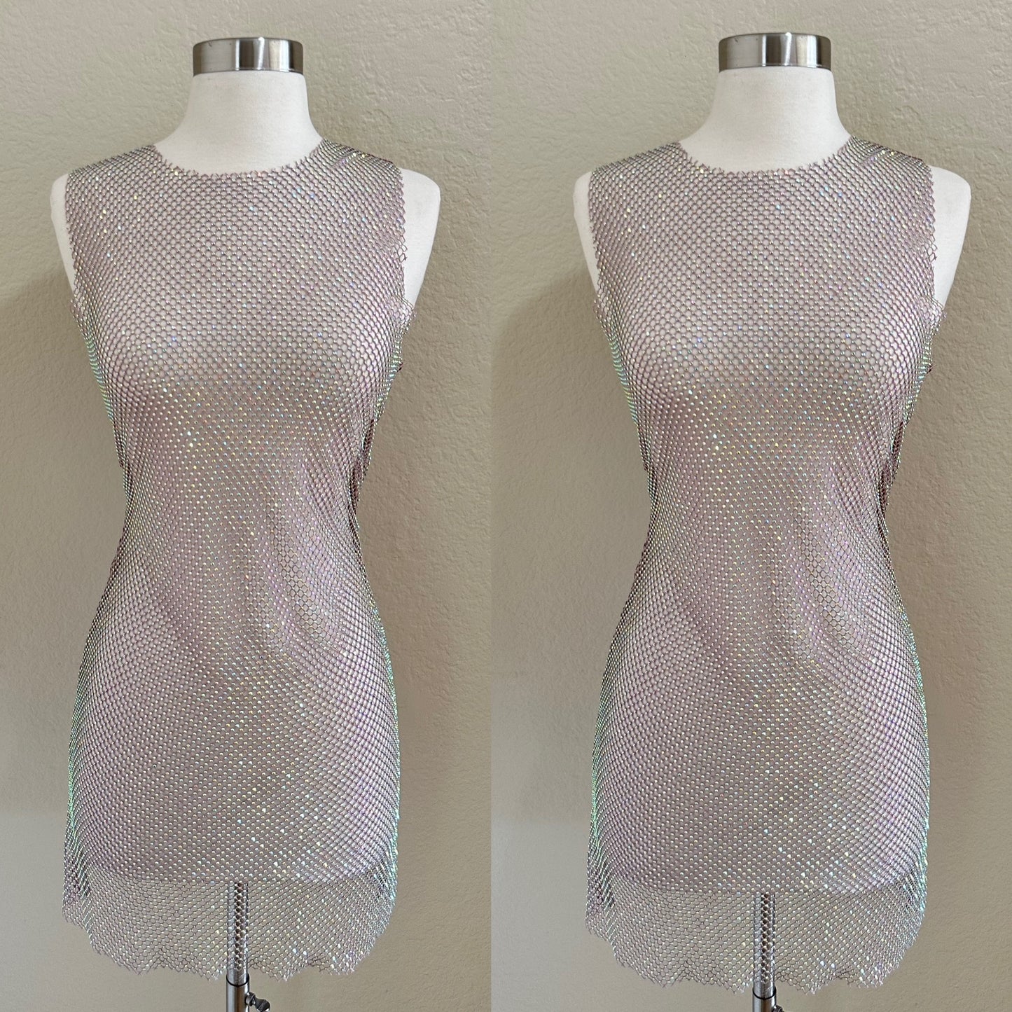 Rhinestone Cover Up Dress