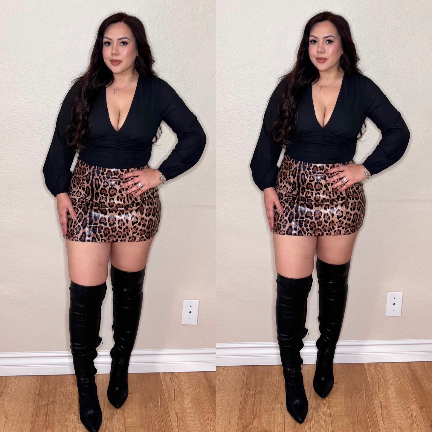 Leopard skirt