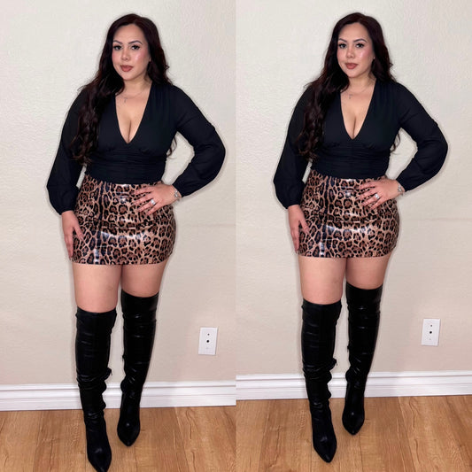 Leopard skirt