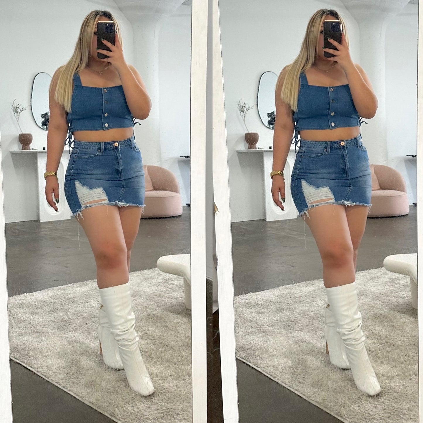 Fable Denim top