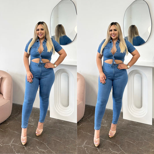 Olivia Denim Jumpsuit